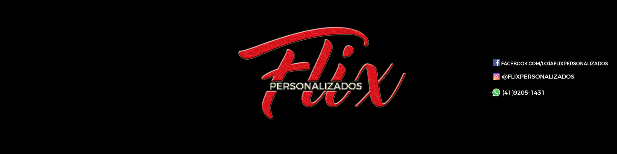 Nome da loja  Flix Personalizados