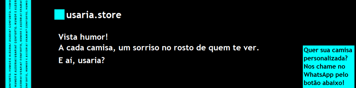 Nome da loja  USARIA STORE