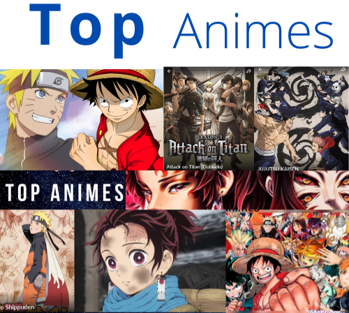 top animes - Camisetas e produtos personalizados