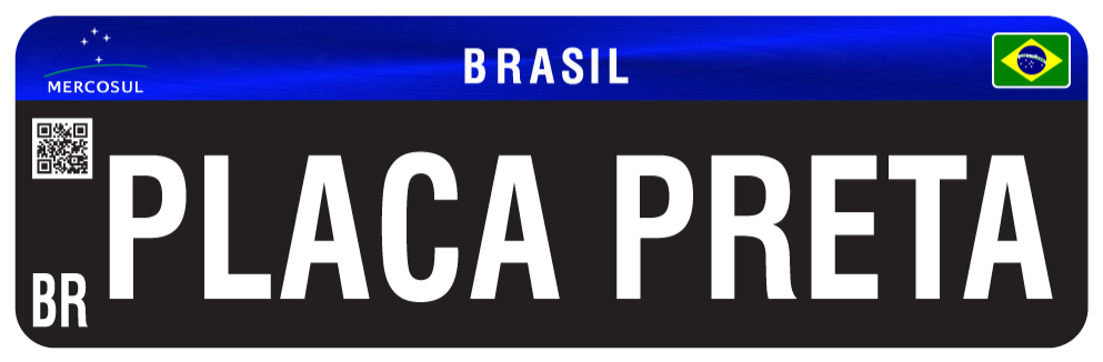 Placa Preta - Camisetas e produtos personalizados