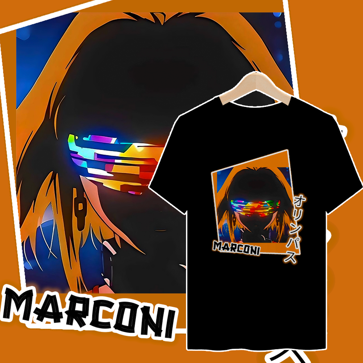 CAMISETA MARCONI RAPPER GEEK