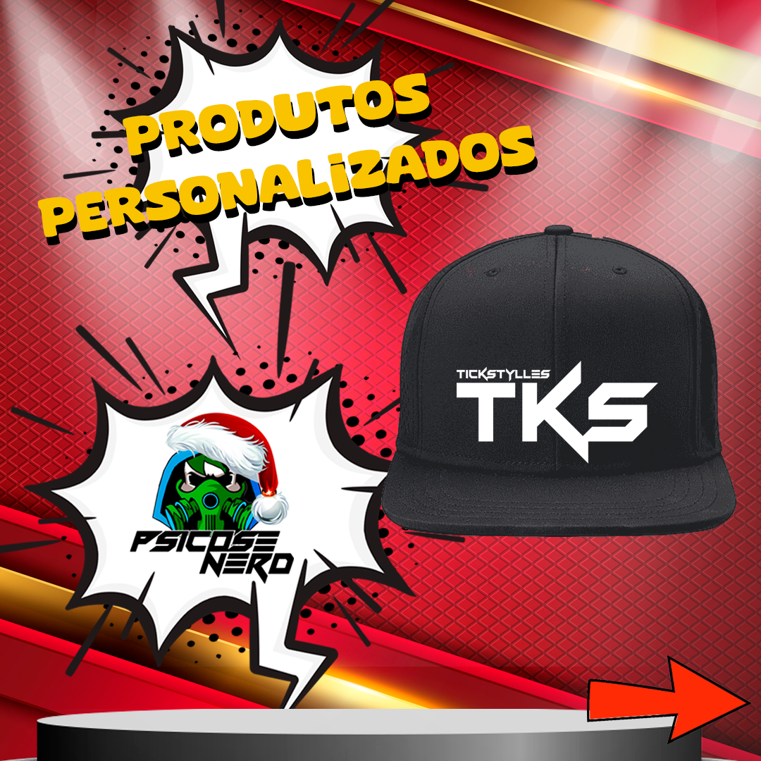 BONÉ ABA RETA TICKSTYLLES RAPPER GEEK