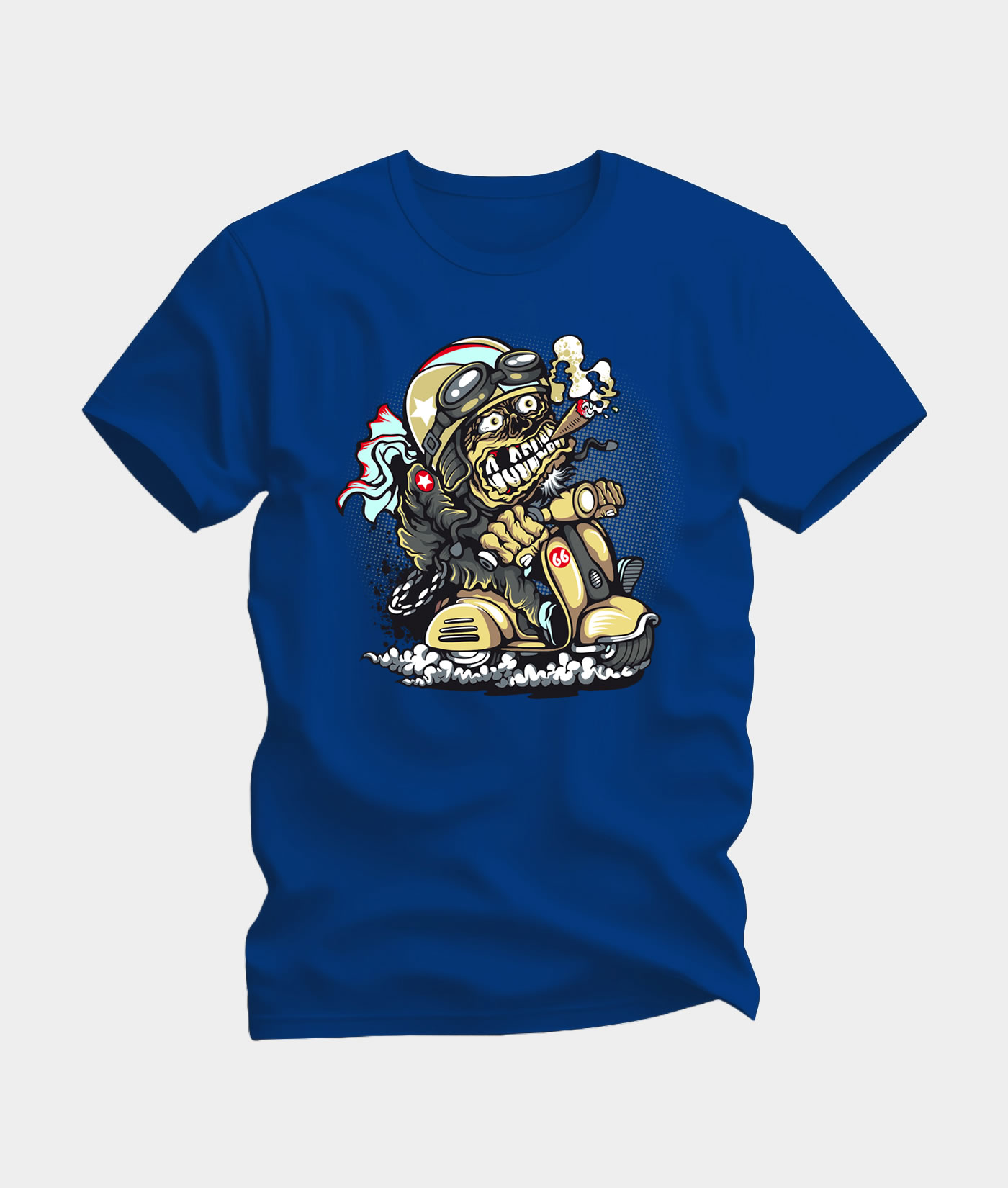 Camiseta Moto Zumbi Art