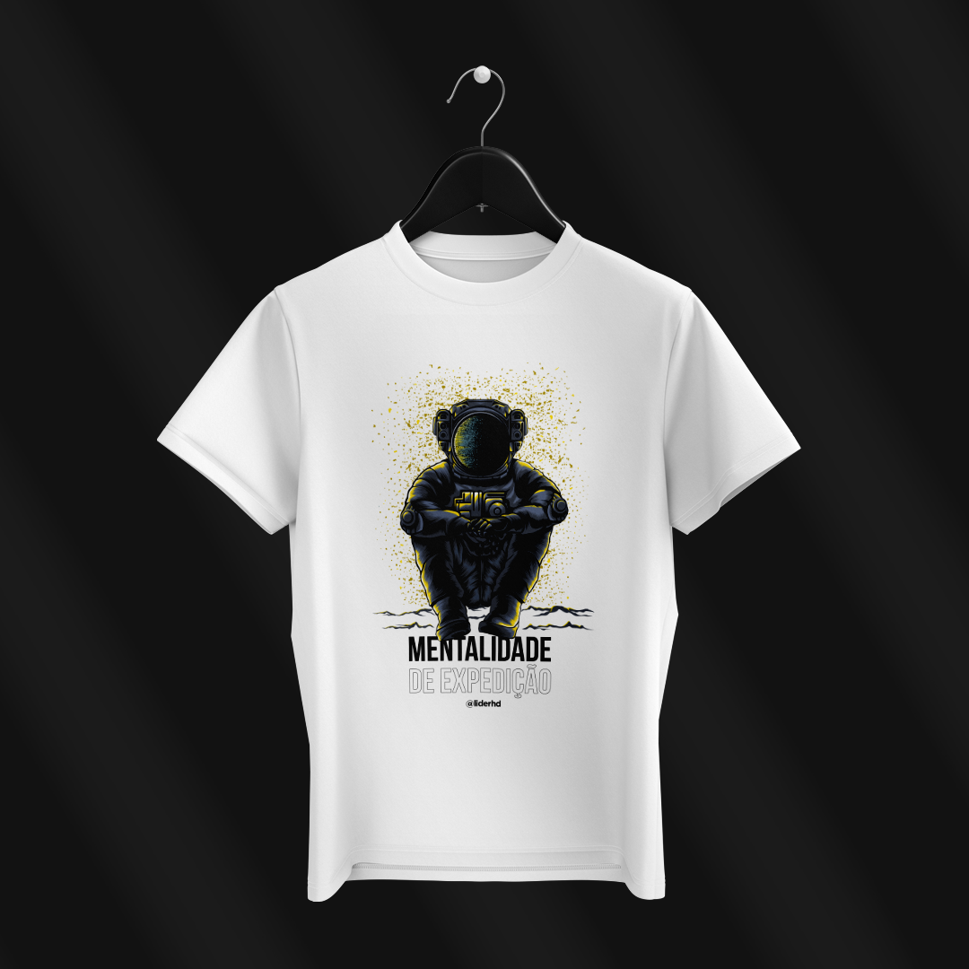 Nome do produto  Camiseta branca - Mentalidade de expedição
