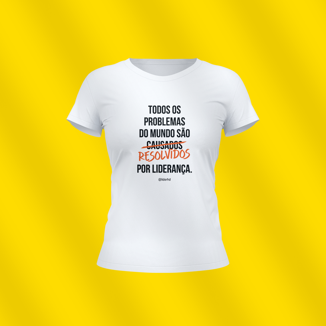 Nome do produto  Baby Look - Todos os problemas do mundo