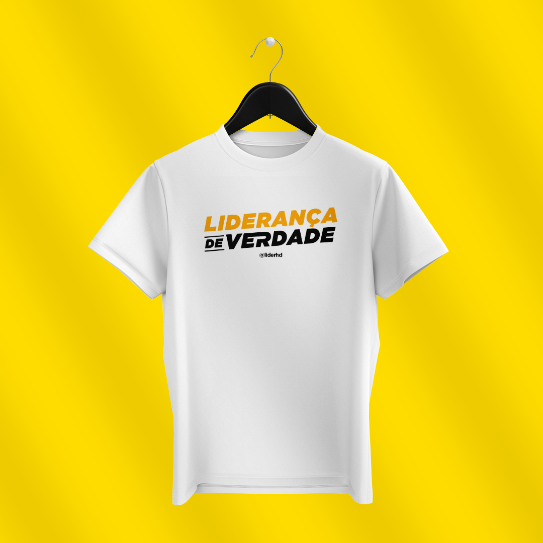 Nome do produto  Camiseta branca - Liderança de Verdade