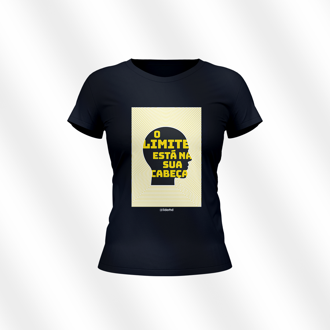 Nome do produto  Baby Look preta - O limite está na sua cabeça