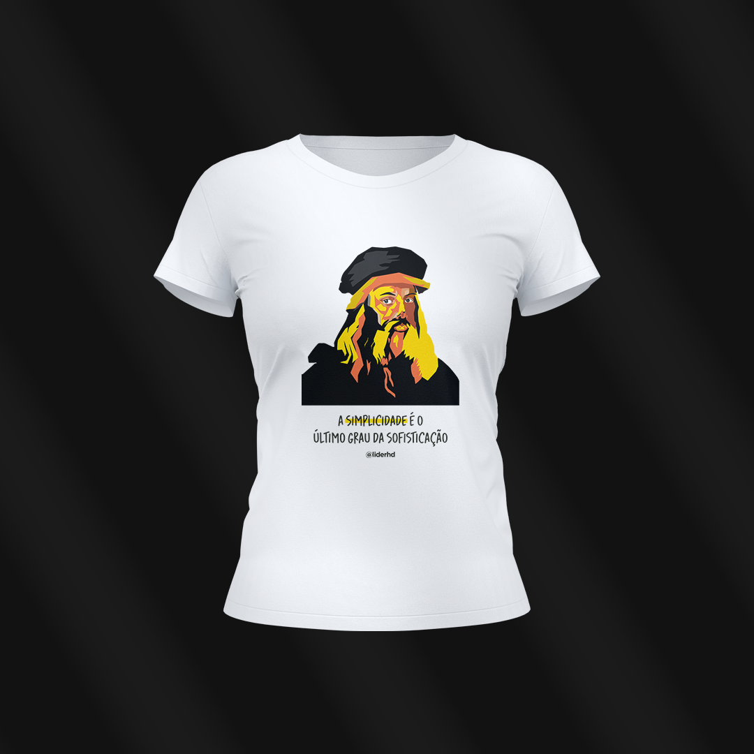 Nome do produto  Baby Look - Simplicidade, Da Vinci