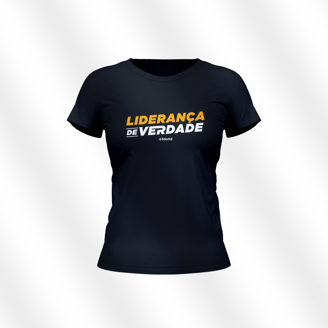 Nome do produto  Baby Look preta - Liderança de Verdade