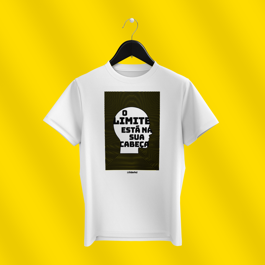 Nome do produto  Camiseta branca - O limite está na sua cabeça