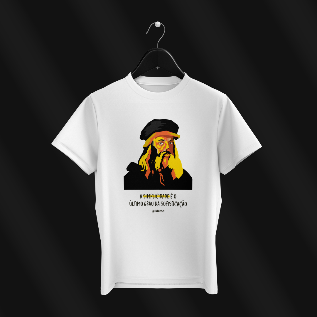 Nome do produto  Camiseta - Simplicidade, Da Vinci