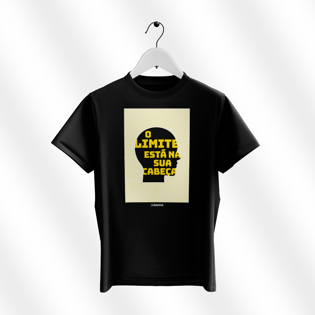 Nome do produto  Camiseta preta - O limite está na sua cabeça