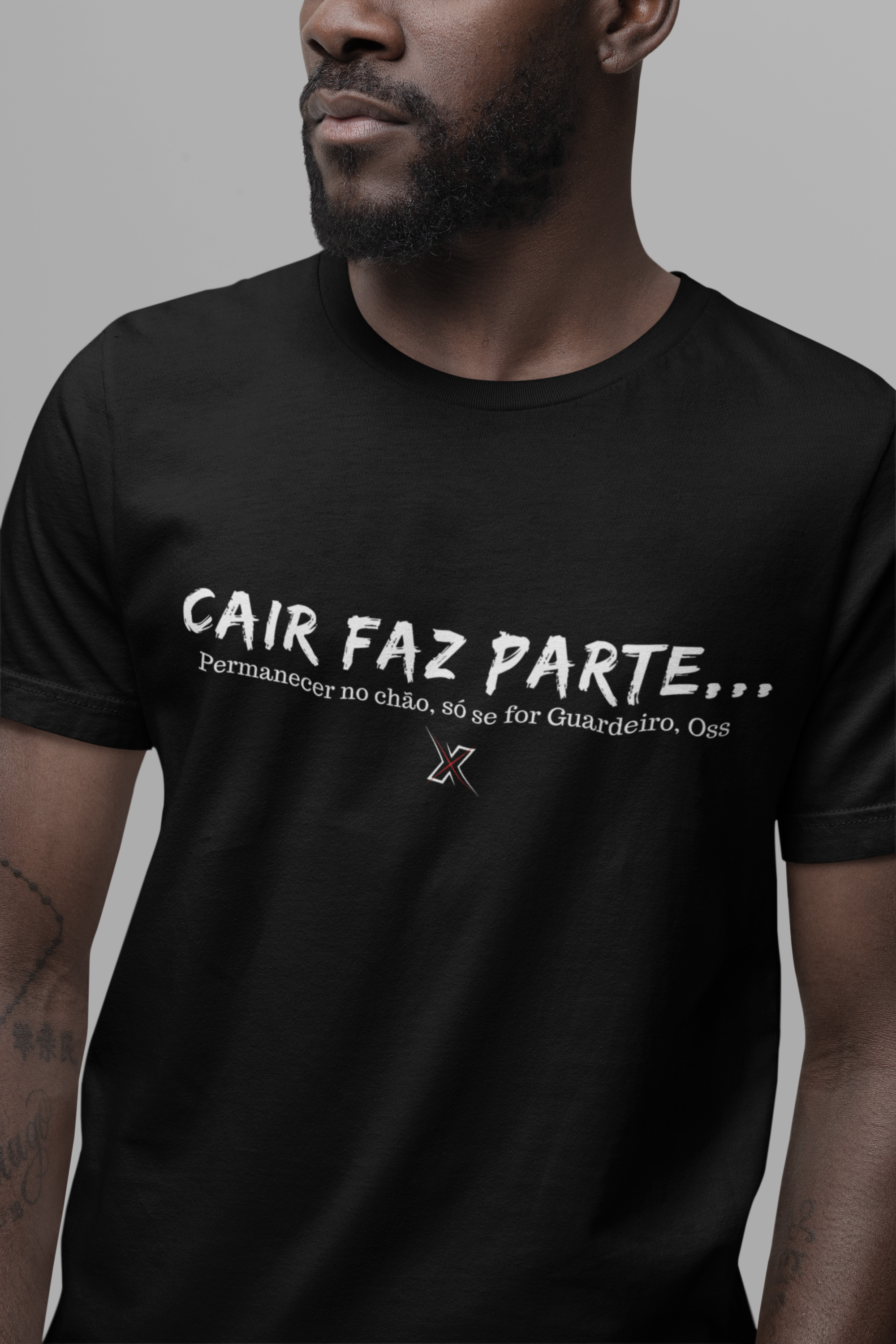 Camiseta cair faz parte 
