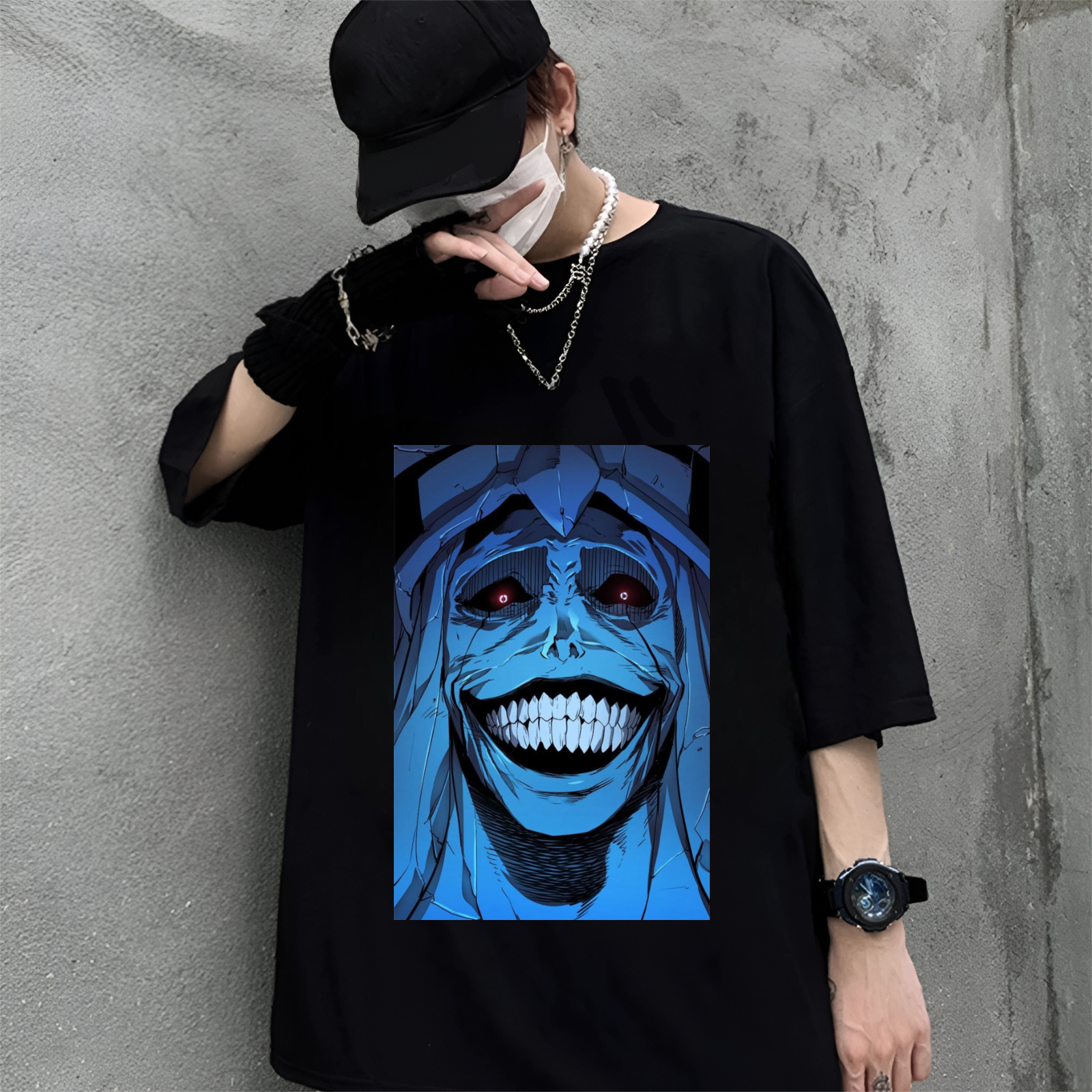 Nome do produto: Statue of God solo leveling T-Shirt Pima premium