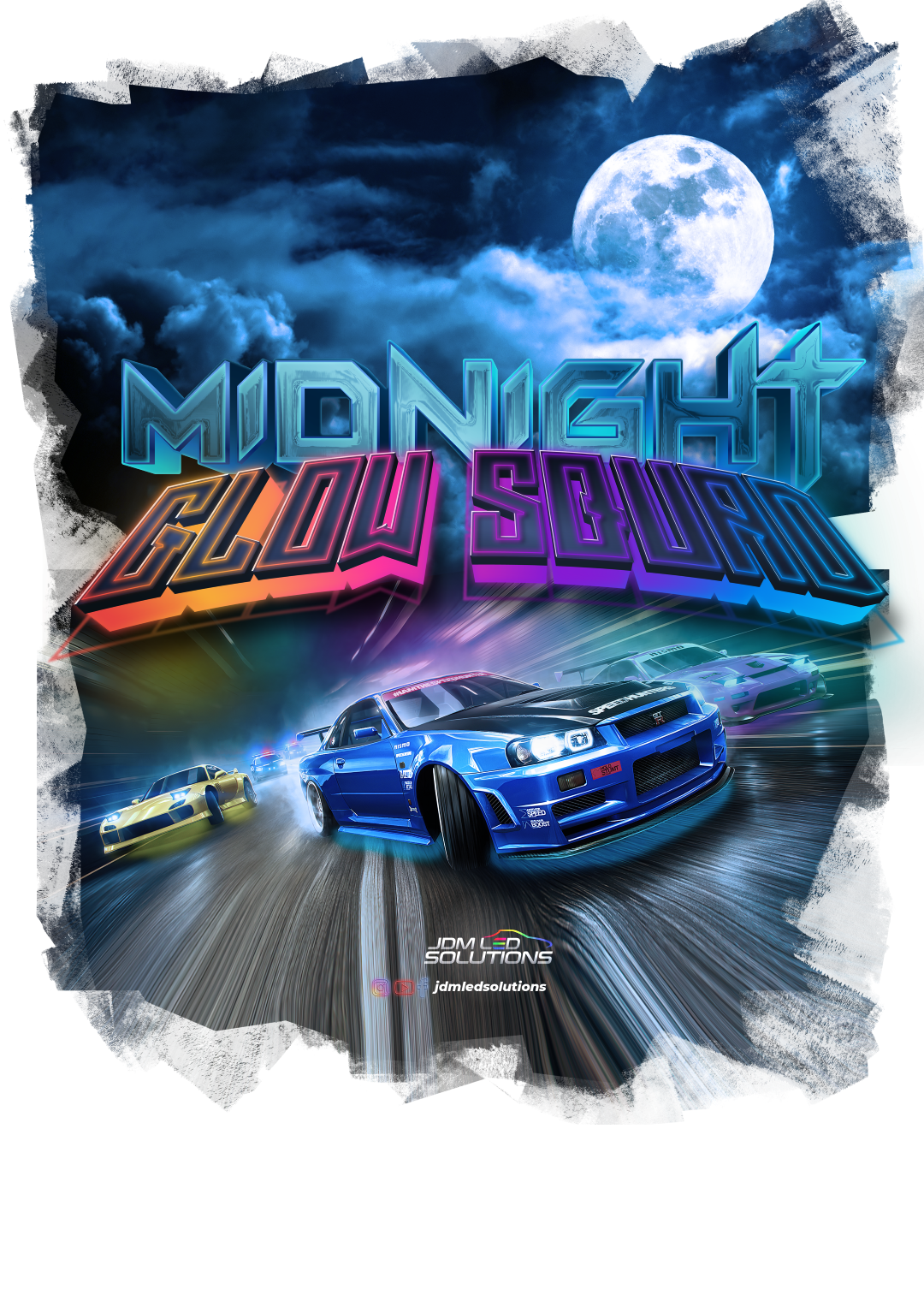 Nome do produto  Cam. Unissex - Midnight Glow Squad - JDM Led