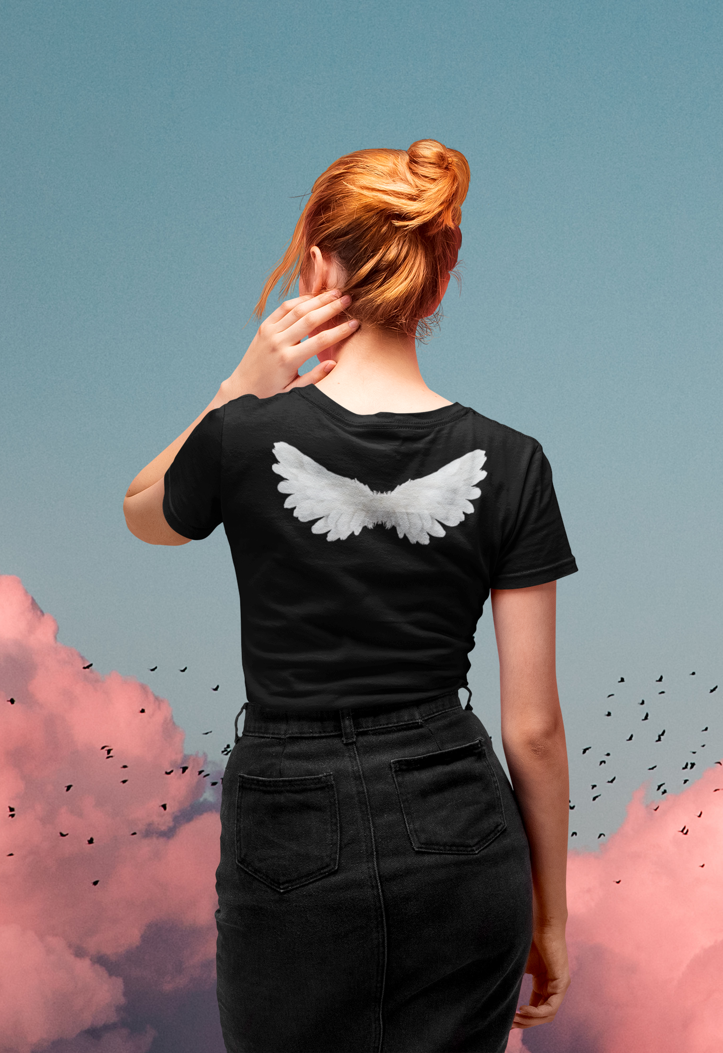 Nome do produto  Cam. Unissex - Asa de Anjo