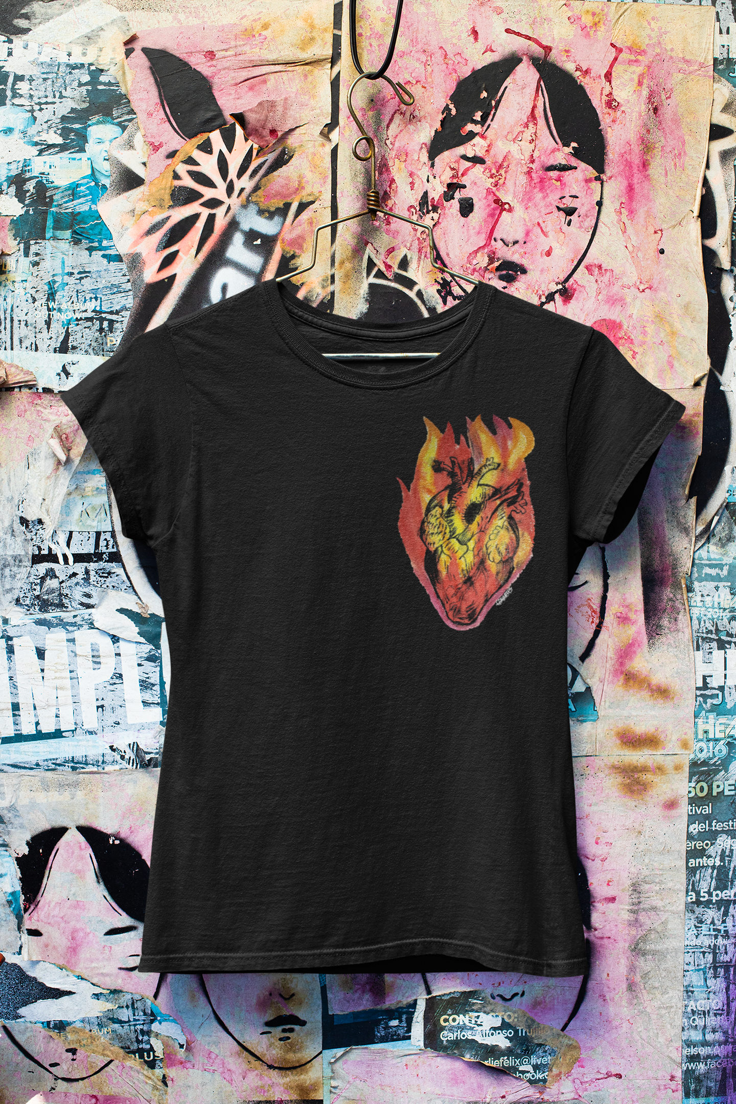 Coração em Chamas || T-shirt