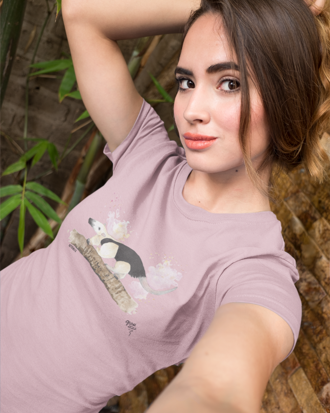 Camiseta Baby-look Tamanduá Mirim