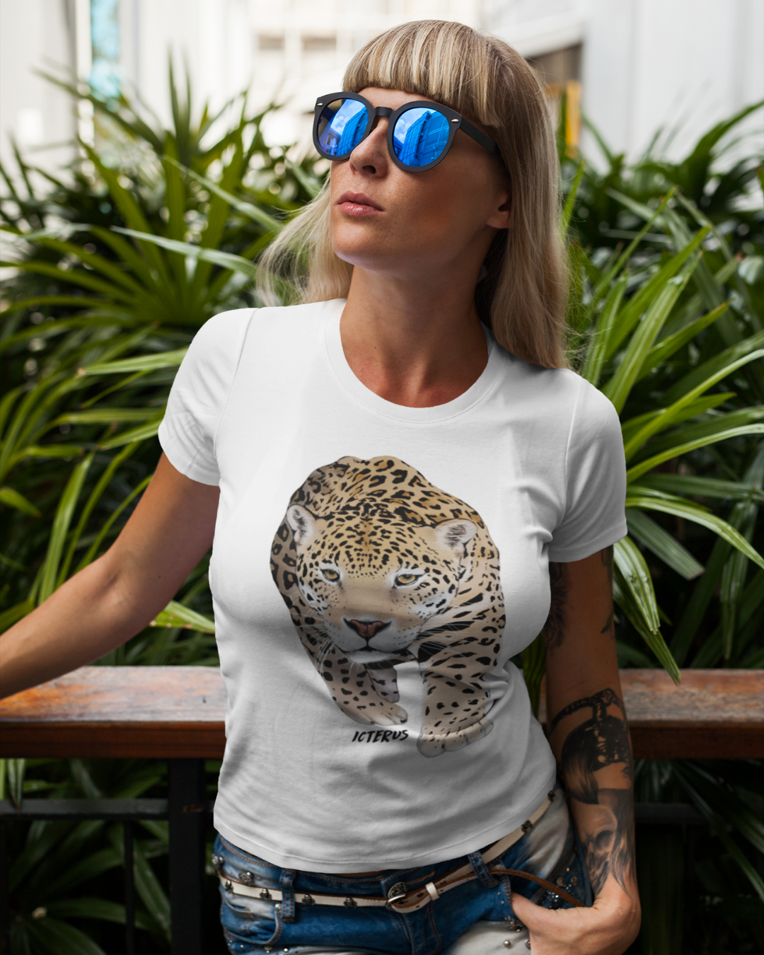 Nome do produto: Baby-look onça pintada