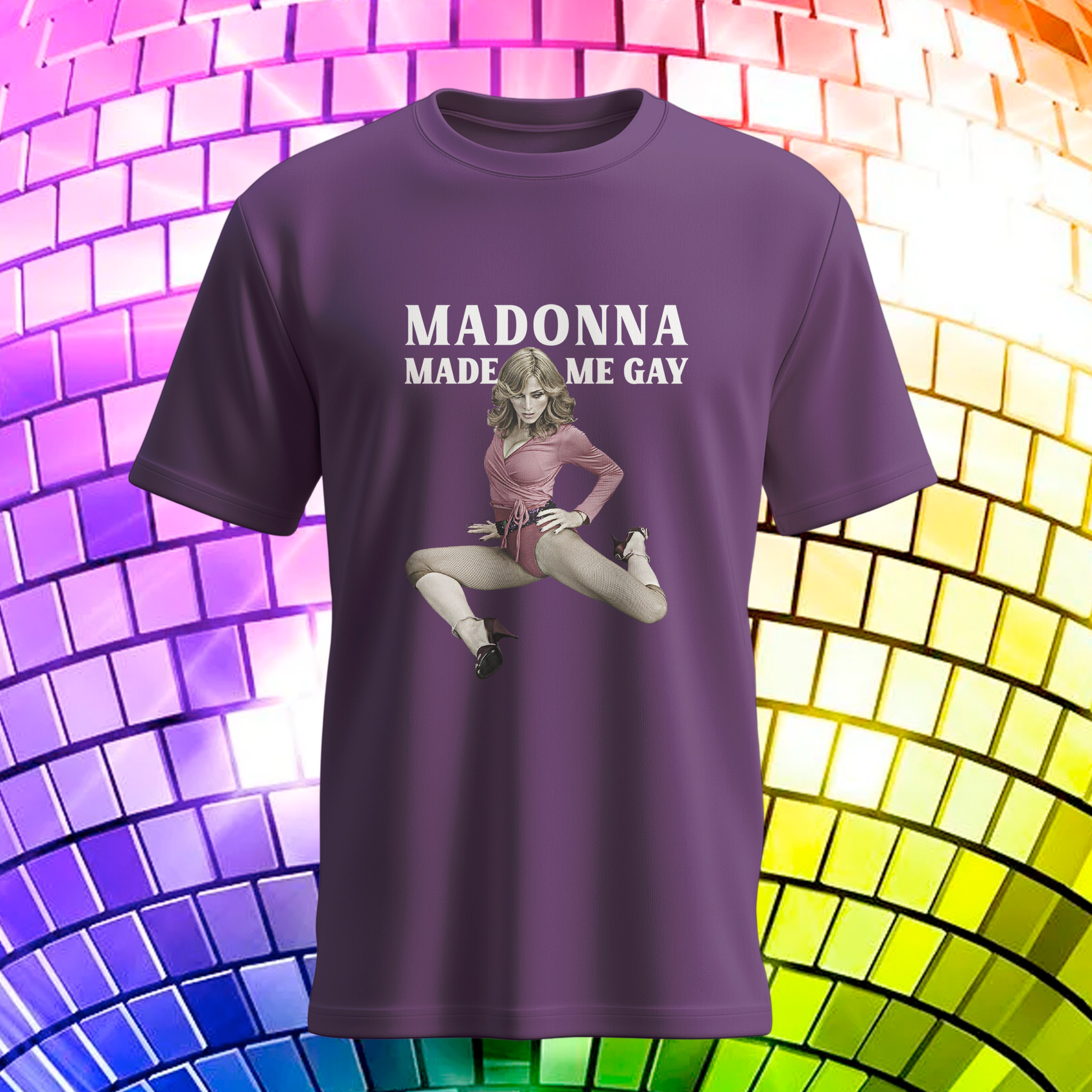 Camiseta Madonna Made me Gay (Pride)