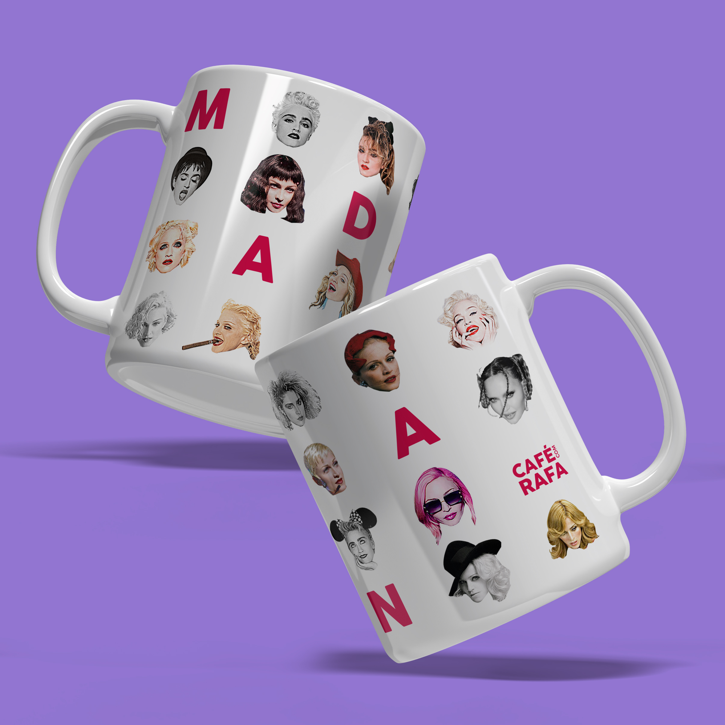 Caneca ERAS Madonna (1984 a 2024)