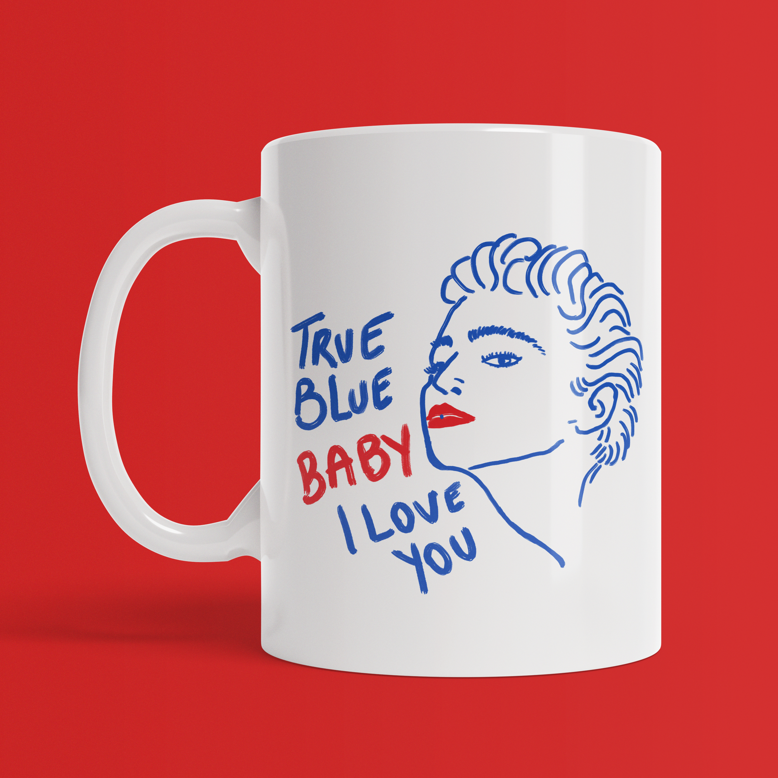 Caneca  Desenho True Blue (Madonna)