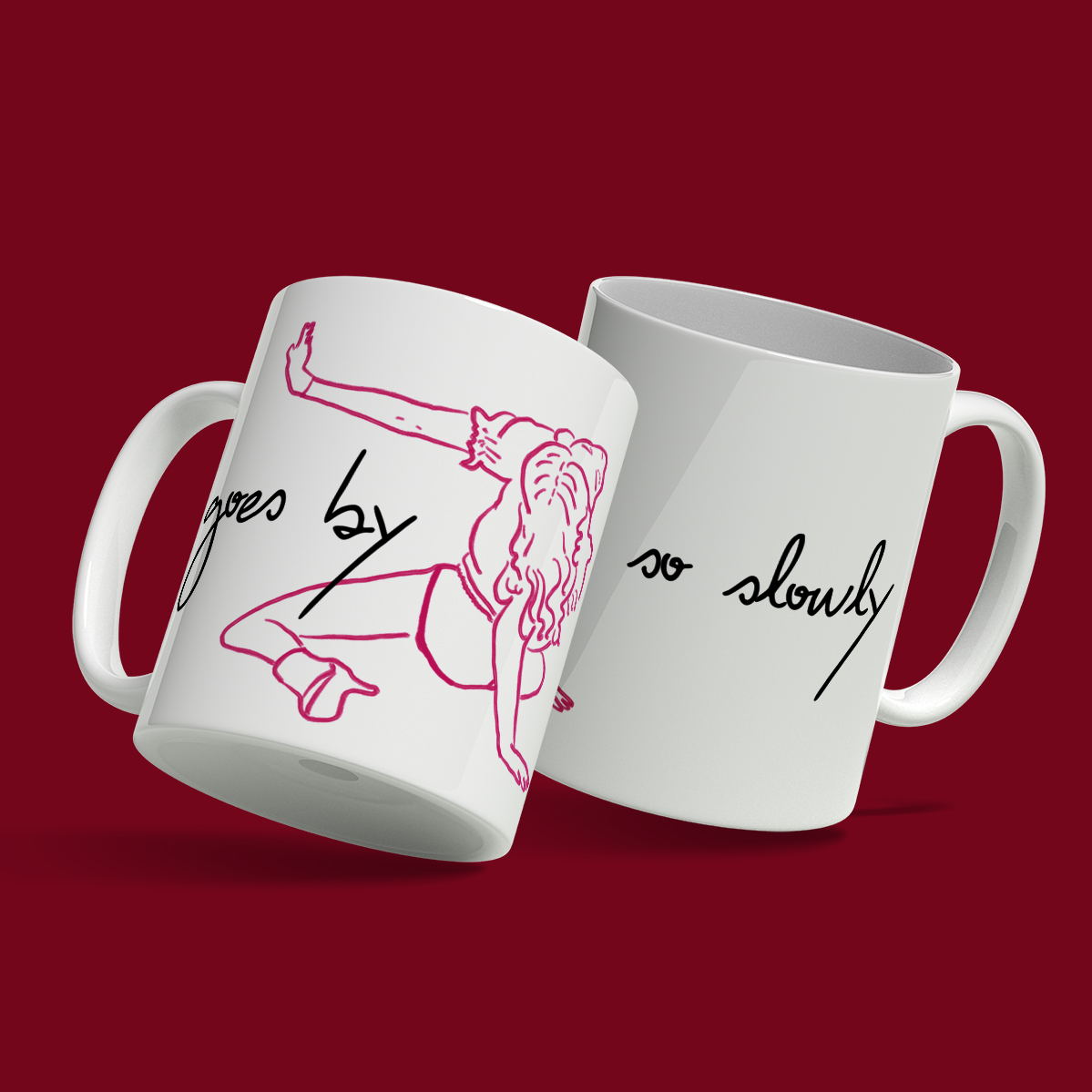 Caneca Hung Up (Madonna) Desenho