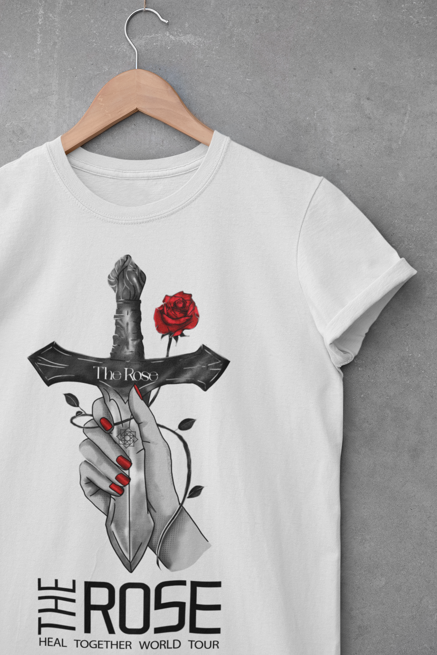Nome do produto: THE ROSE - Camiseta (branca)