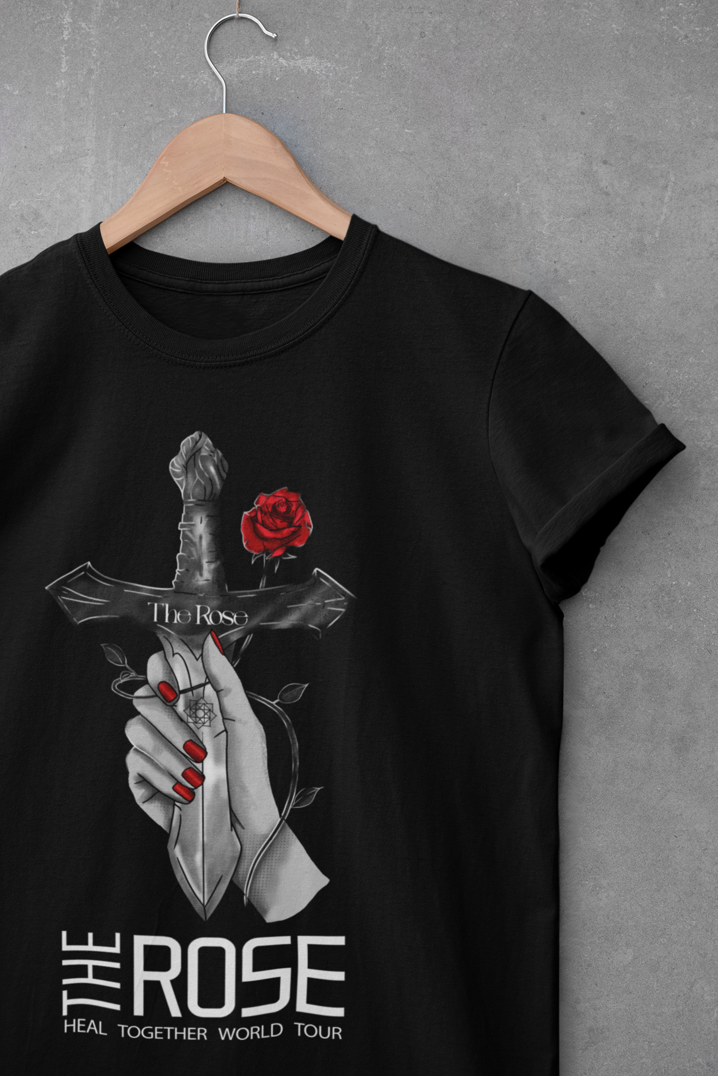 THE ROSE - Camiseta (preta)