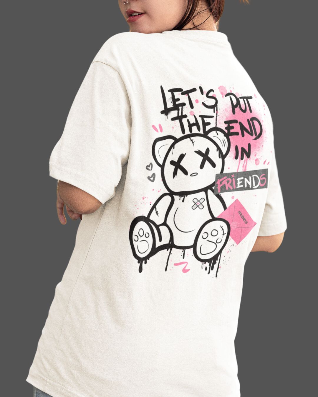 V - FRIENDS - Branca (frente e costas)