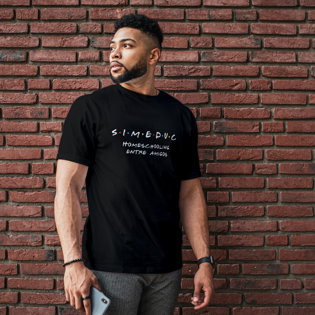 Camisa Masculina Preta Homeschool Entre Amigos