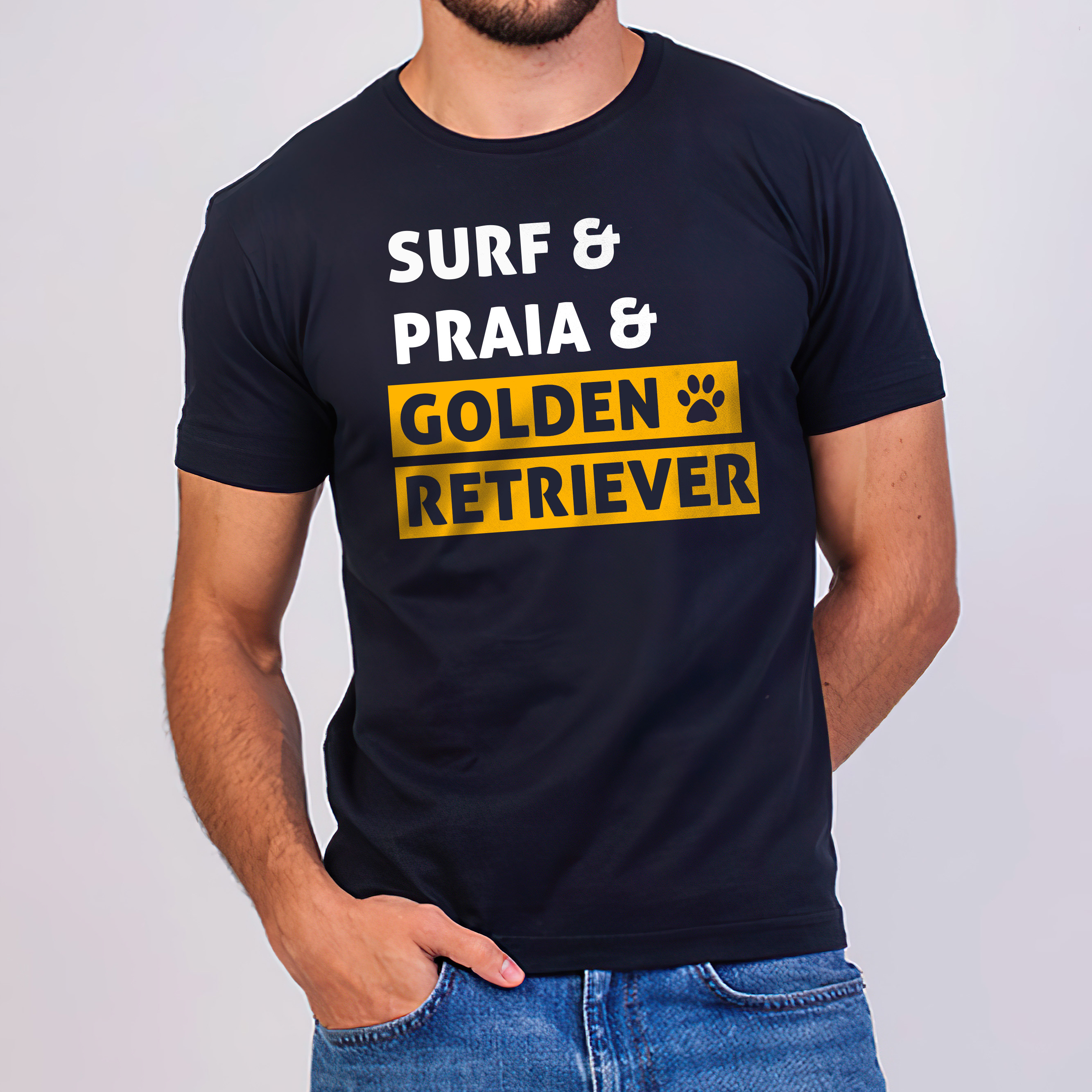 SURF, PRAIA & GOLDEN RETRIEVER - UNISSEX