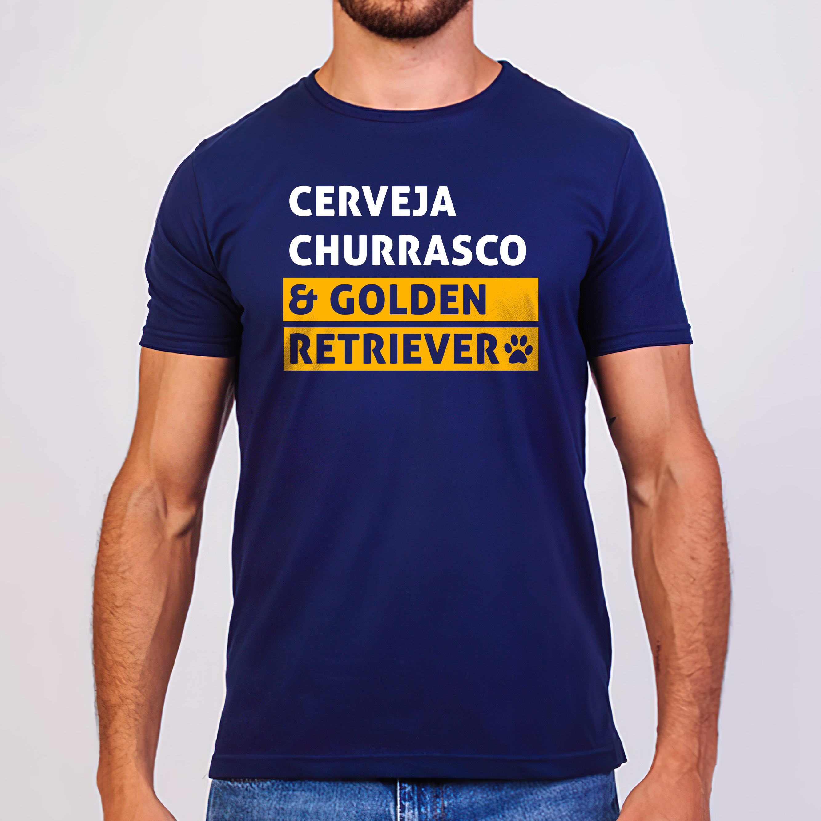 CERVEJA, CHURRASCO & GOLDEN RETRIEVER - UNISSEX