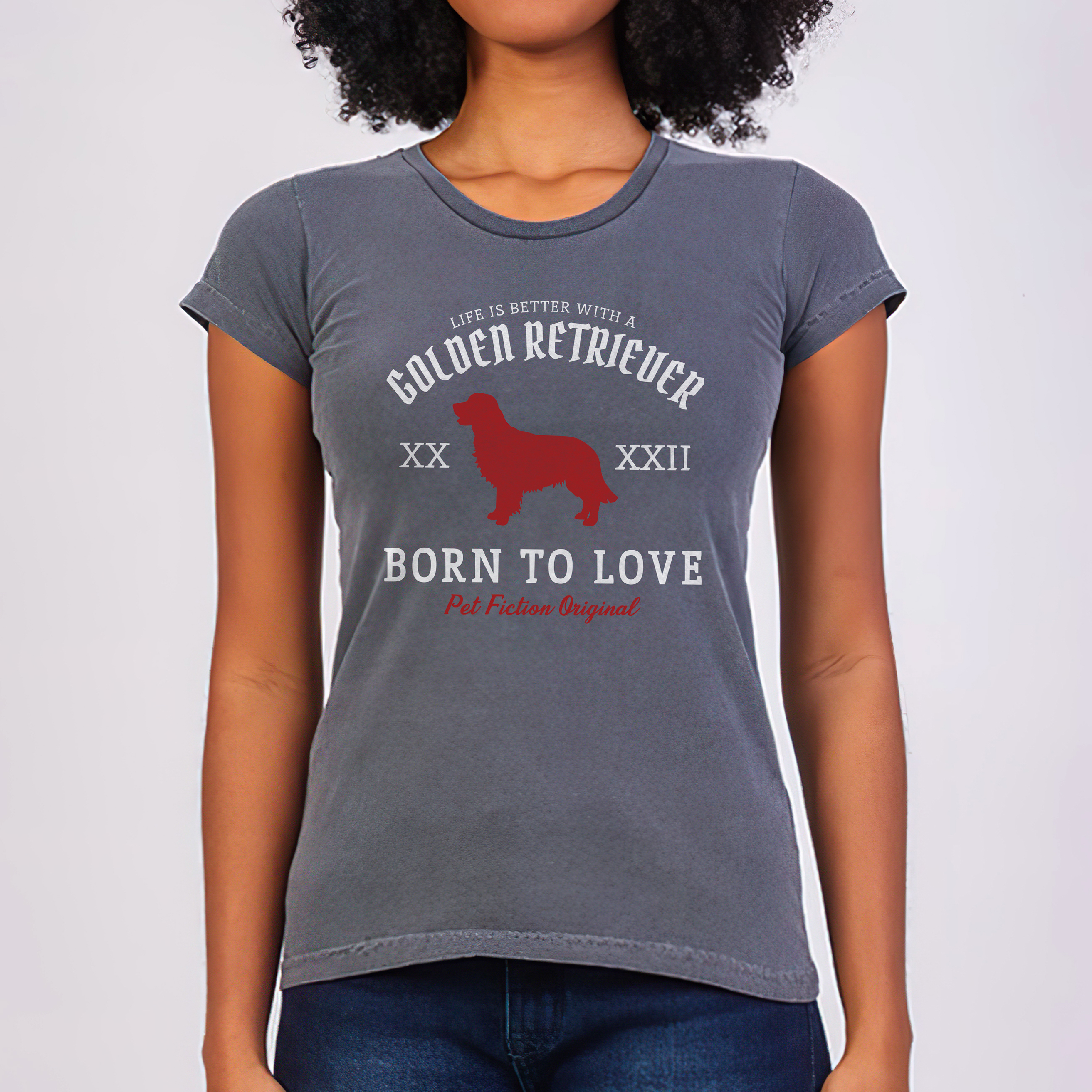 LIFE IS BETTER GOLDEN RETRIEVER - BABYLOOK ESTONADA