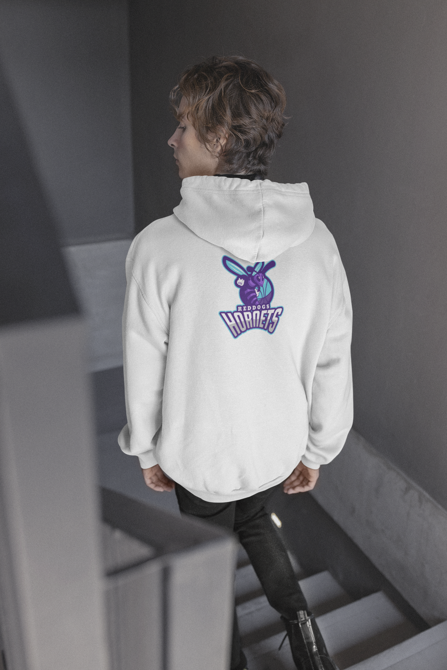 Nome do produto  MOLETOM COM ZÍPER UNISSEX: REDDOGS HORNETS