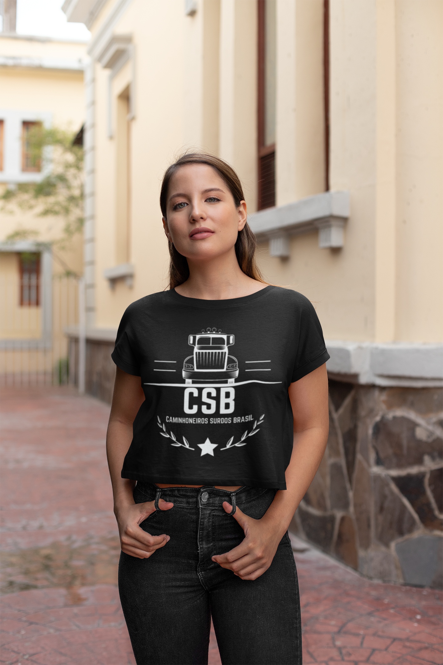 CAMISETA CBS CROPPED FEMININA