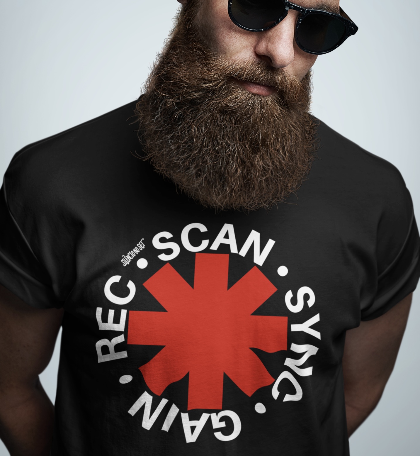 Camiseta Scan Sync Gain Rec | Preta