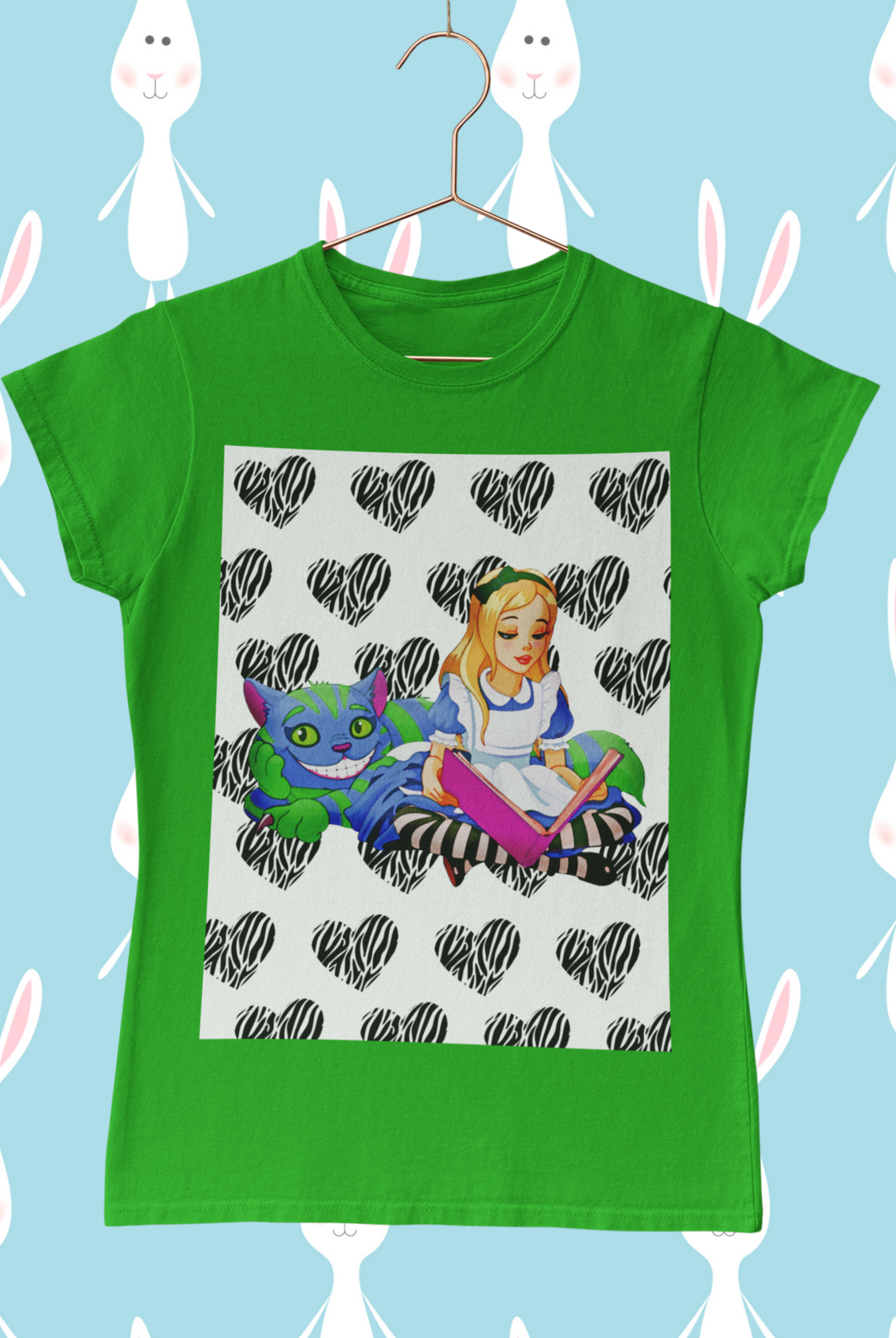 Camiseta Baby Long Alice Wonder Cat 