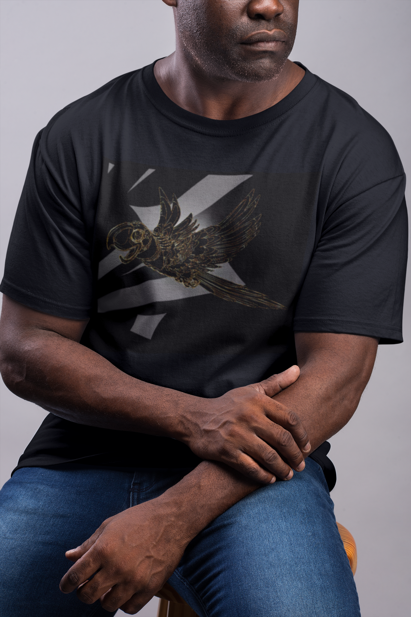 Nome do produto: Camiseta PRIME Arara Negra