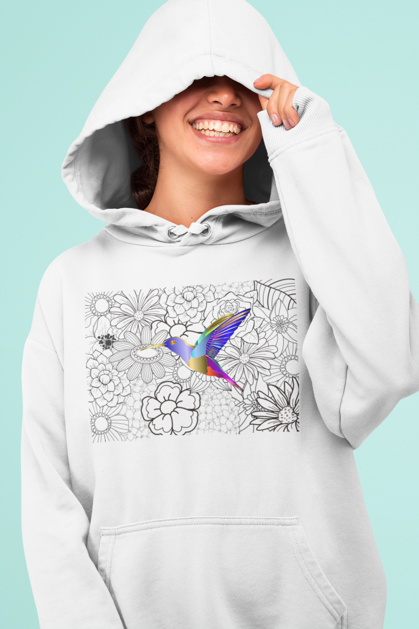 Blusa MOLETOM CANGURU Beija Flor