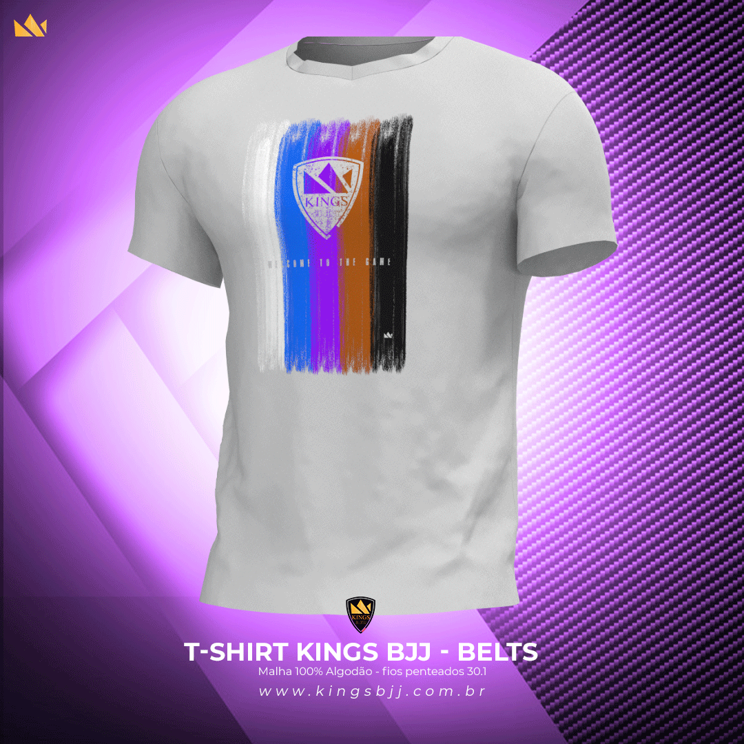 Nome do produto  Camisa Kings Bjj - Belts