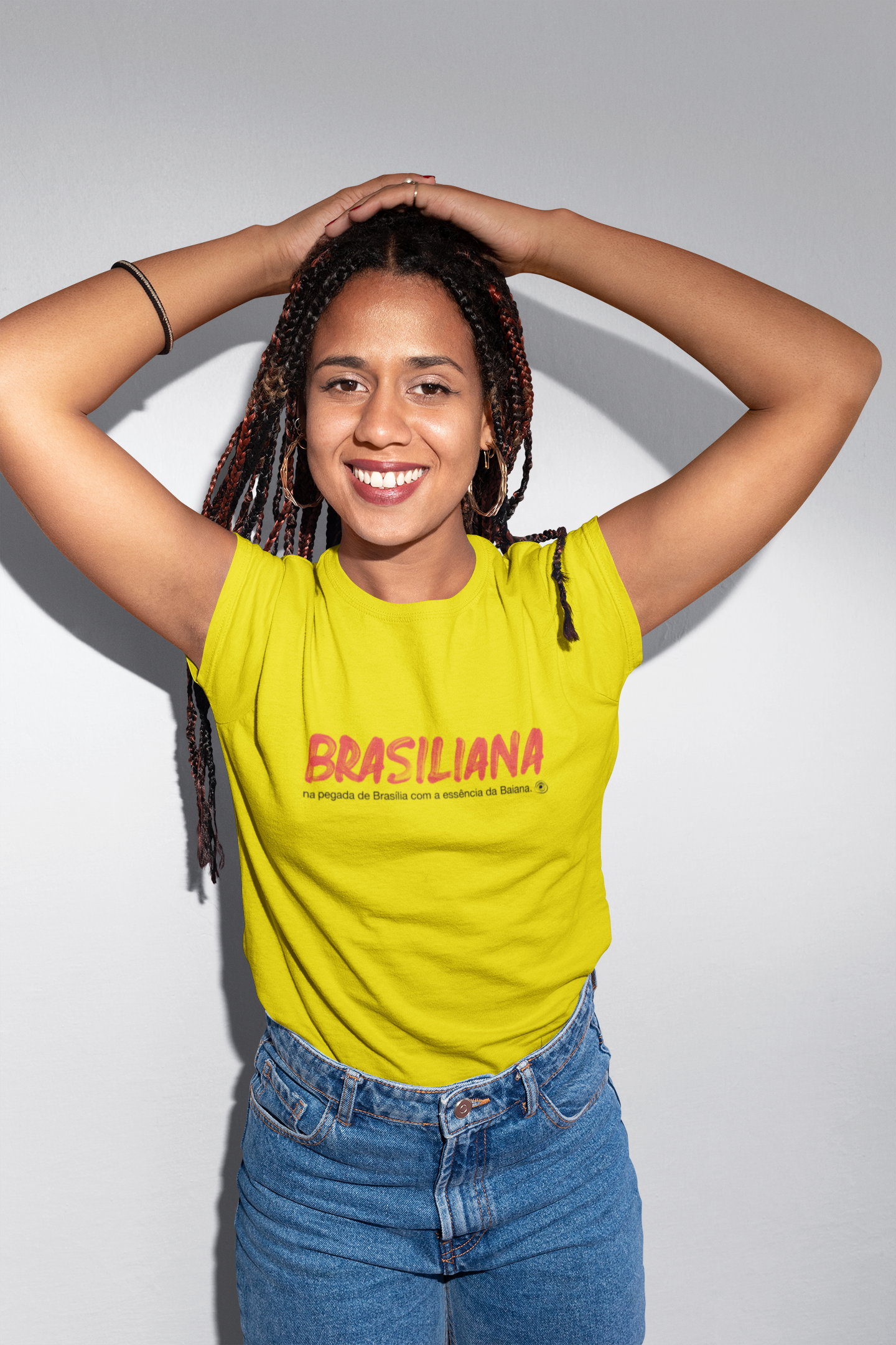 Brasiliana Quality rosa - letras pretas