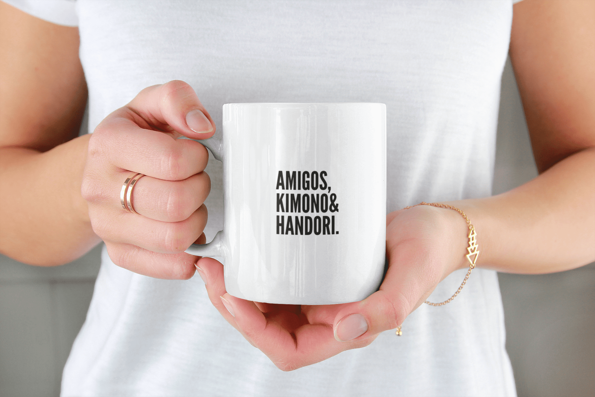 Xícara Amigos + Kimono + Handori