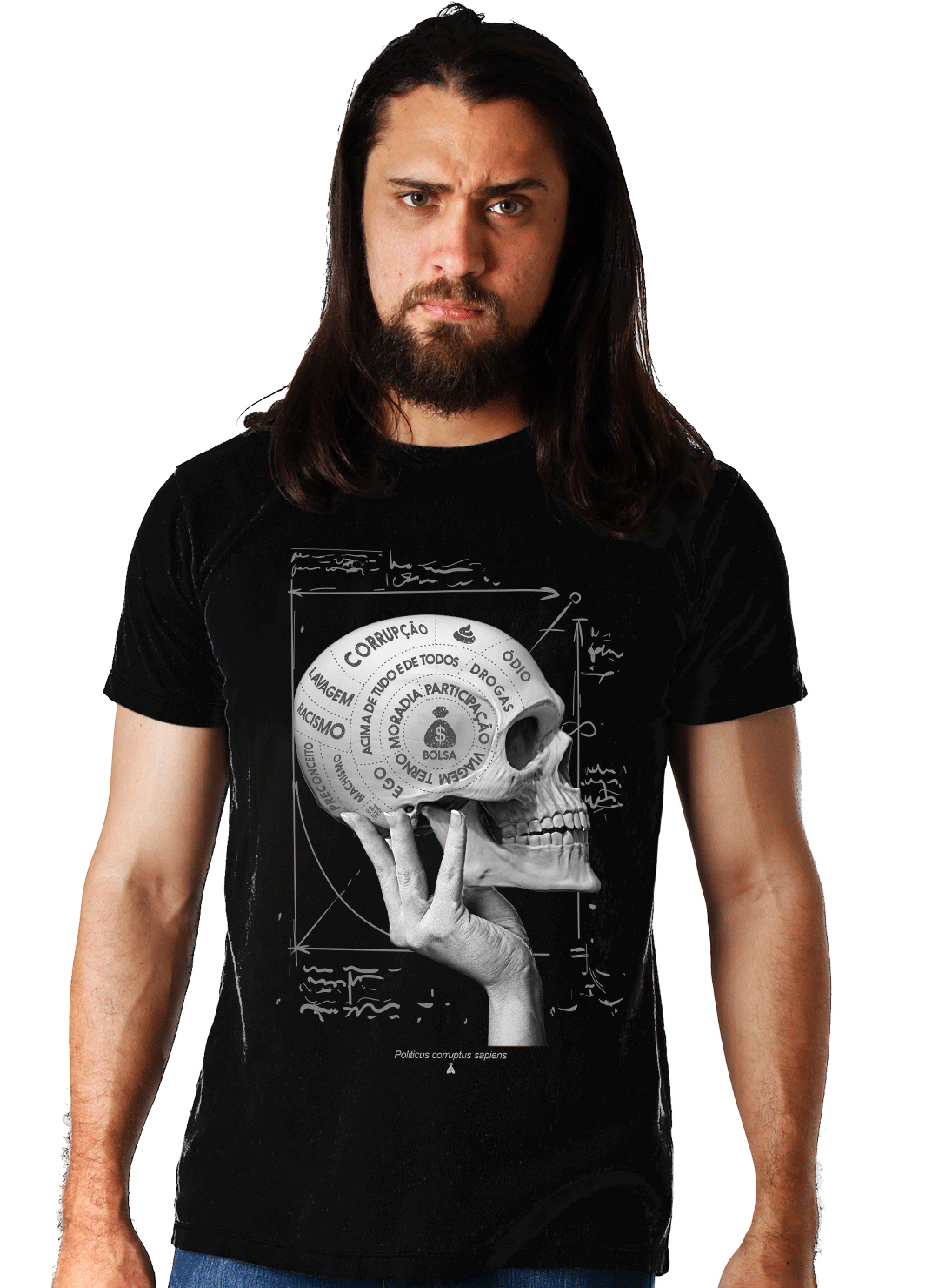 Camiseta Cabeça Político