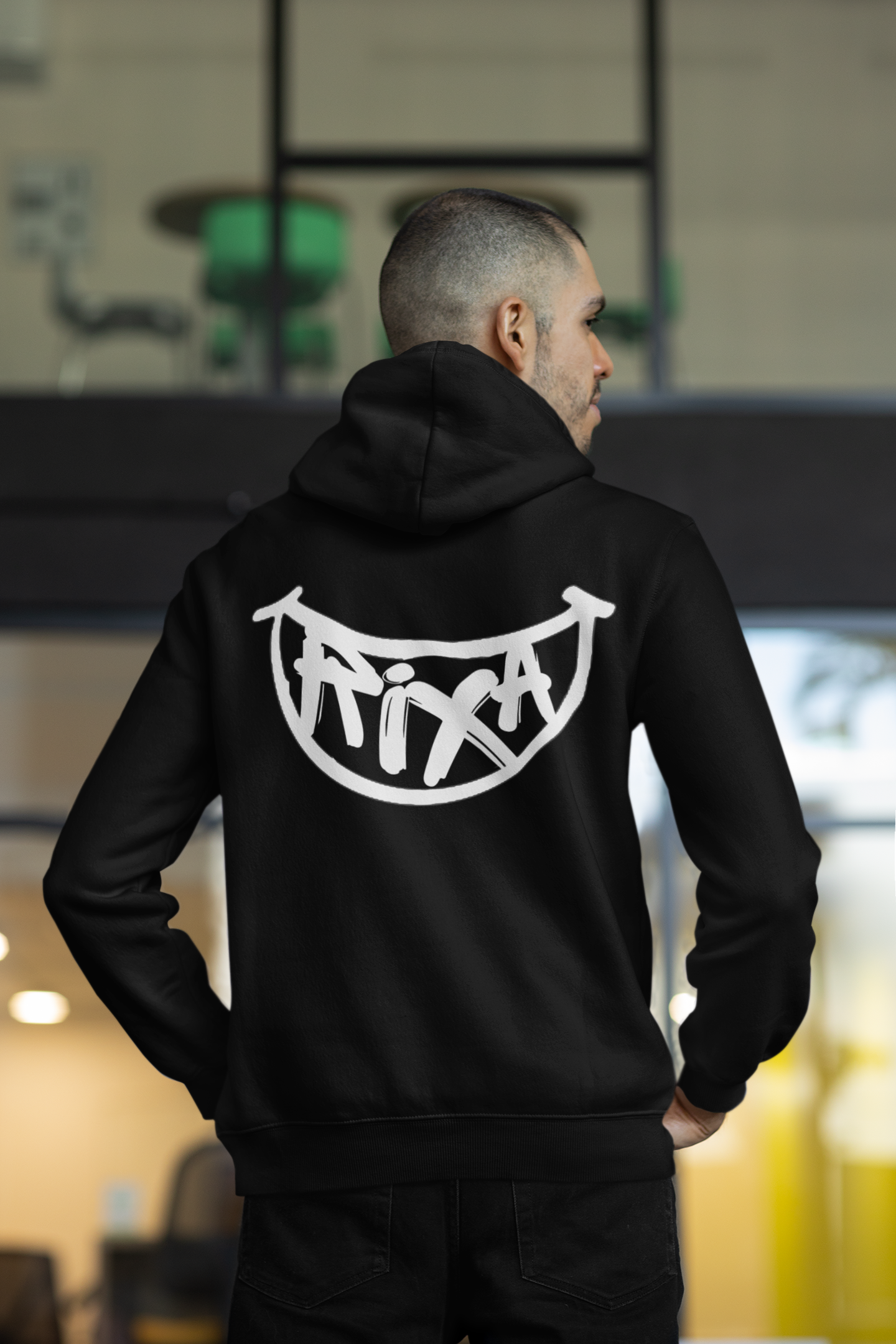 Moletom Preto Ziper - RIXA