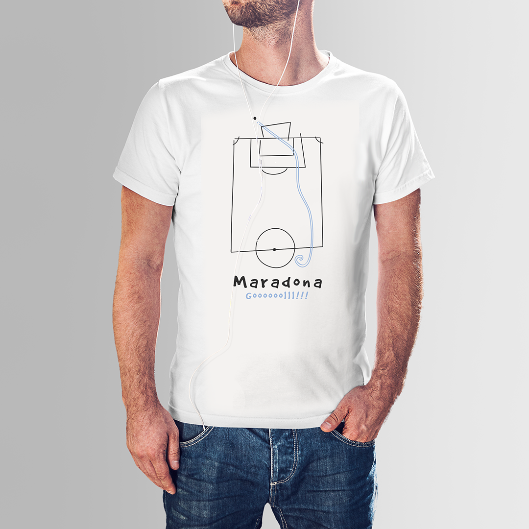 CAMISETA GOL MARADONA
