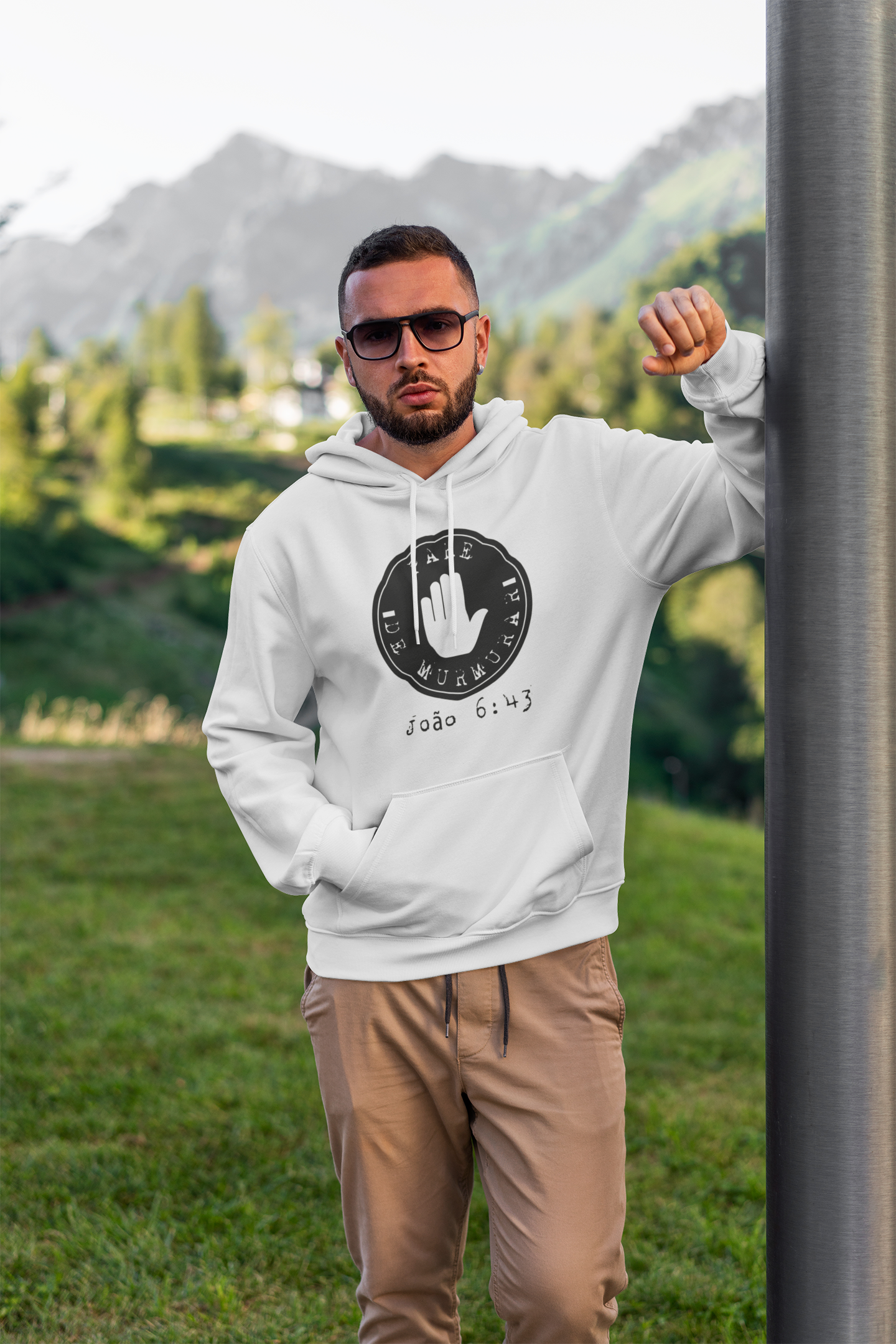 MOLETOM CANGURU UNISSEX - PARE DE MURMURAR (BLACK)