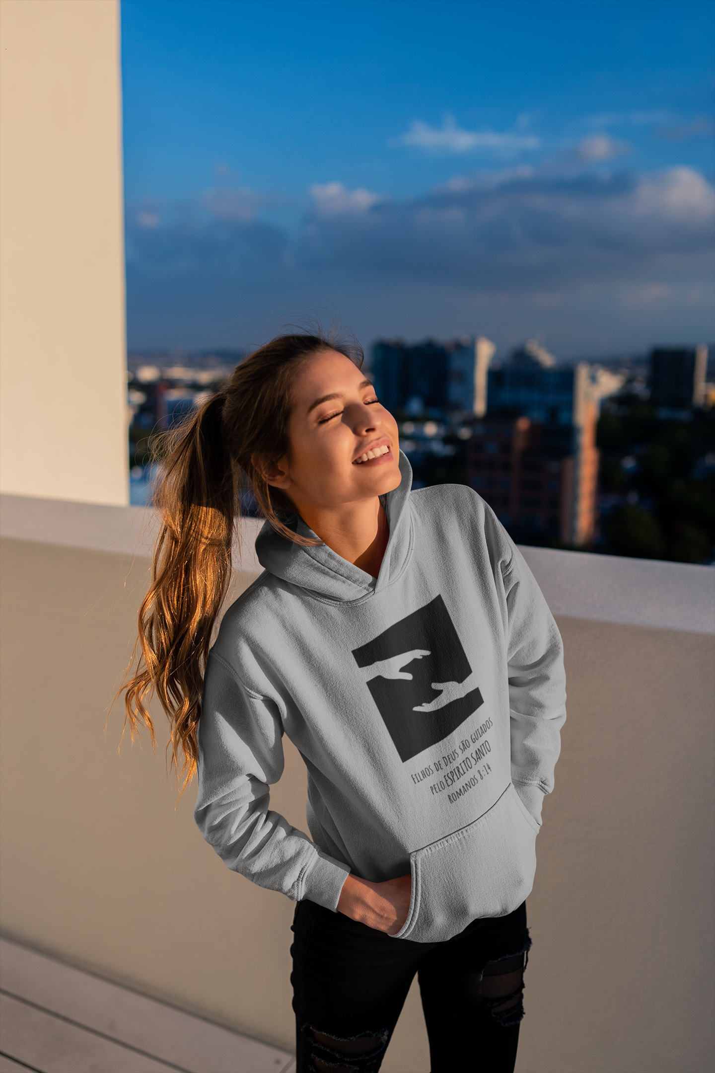 MOLETOM CANGURU UNISSEX - GUIADOS (BLACK)