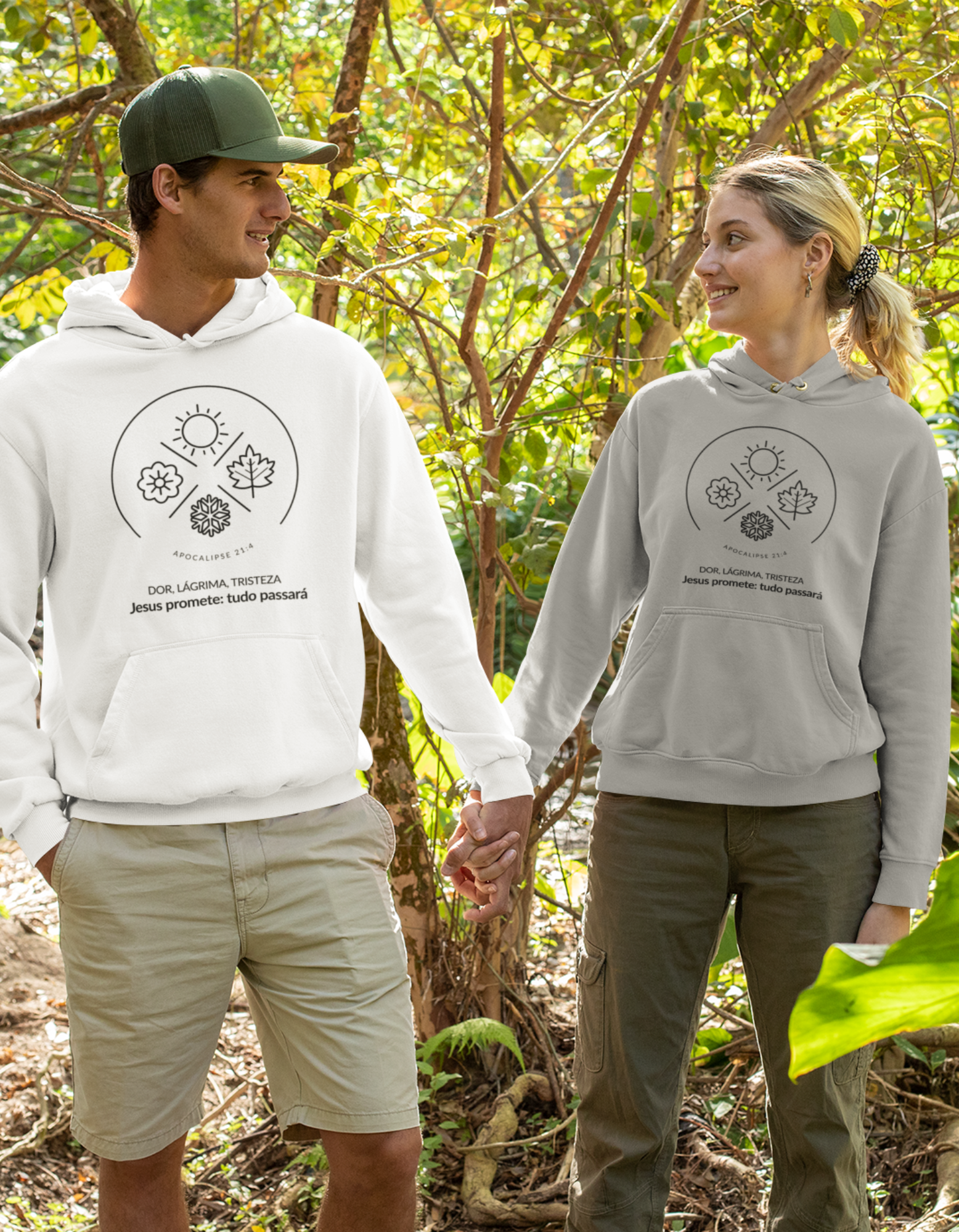 MOLETOM CANGURU UNISSEX - ESTAÇÕES (BLACK)