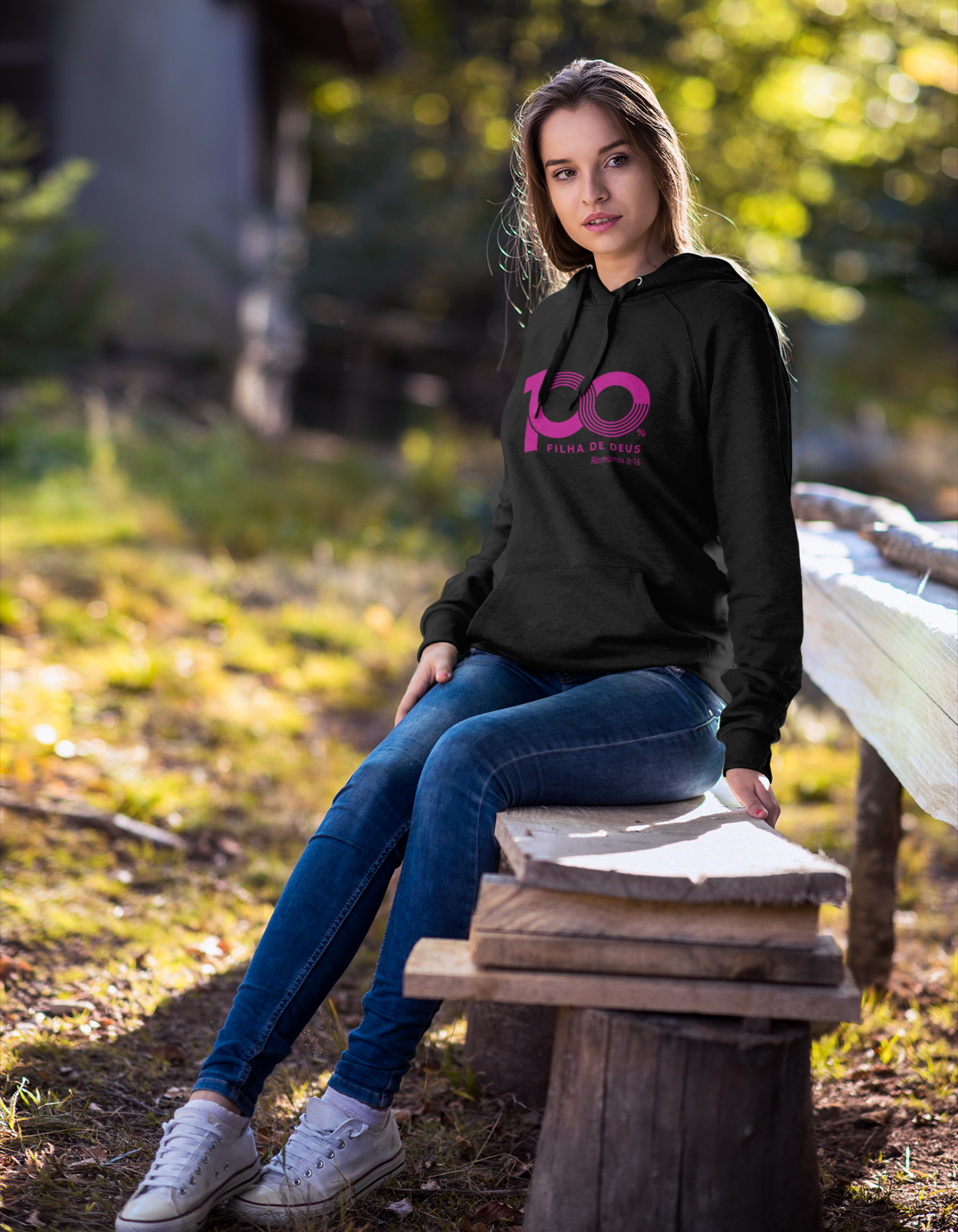 MOLETOM CANGURU UNISSEX - FILHOS (FILHA - PINK)